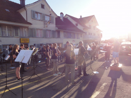 Platzkonzert beim Restaurant Storchen in Weinfelden, Dienstag, 30. Juni 2020