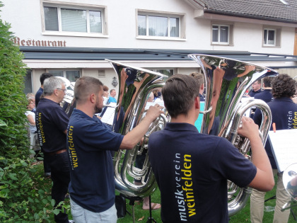 Platzkonzert, Restaurant Ochsen in Schönholzerswilen, Dienstag, 28.6.2022