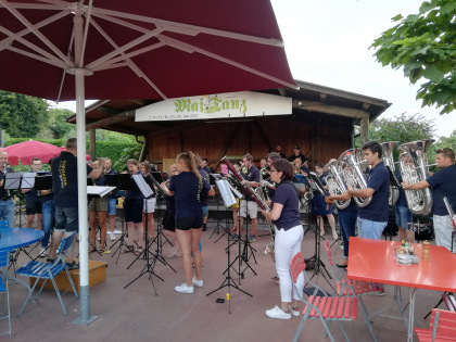 Platzkonzert beim Restaurant Stelzenhof in Weinfelden, Dienstag, 11. August 2020