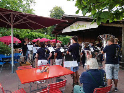 Platzkonzert beim Restaurant Stelzenhof in Weinfelden, Dienstag, 11. August 2020