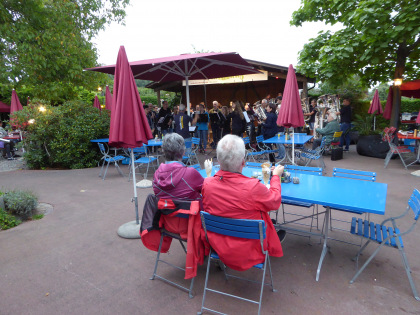 Ständli im Garten vom Restaurant Stelzenhof, Dienstag, 17. August 2021