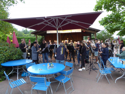 Ständli im Garten vom Restaurant Stelzenhof, Dienstag, 17. August 2021