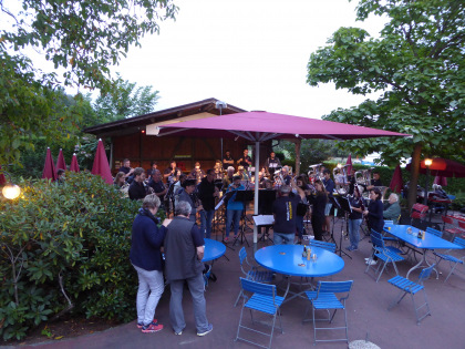 Ständli im Garten vom Restaurant Stelzenhof, Dienstag, 17. August 2021